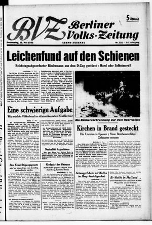 Berliner Volkszeitung vom 11.05.1933