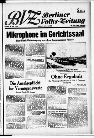 Berliner Volkszeitung vom 09.06.1933