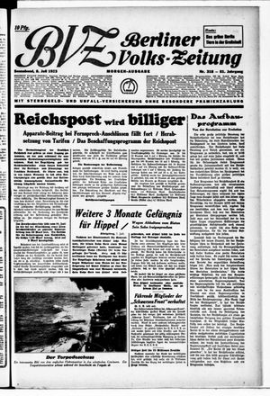 Berliner Volks-Zeitung vom 08.07.1933