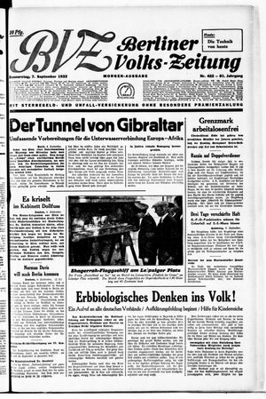 Berliner Volkszeitung vom 07.09.1933