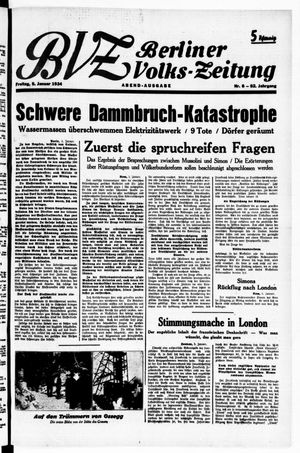 Berliner Volkszeitung vom 05.01.1934