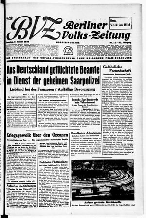 Berliner Volks-Zeitung vom 07.01.1934