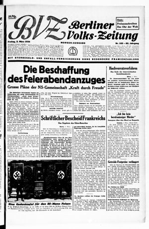 Berliner Volkszeitung vom 02.03.1934