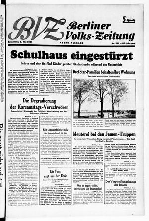 Berliner Volkszeitung vom 05.05.1934
