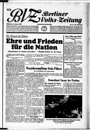 Berliner Volkszeitung vom 02.01.1935
