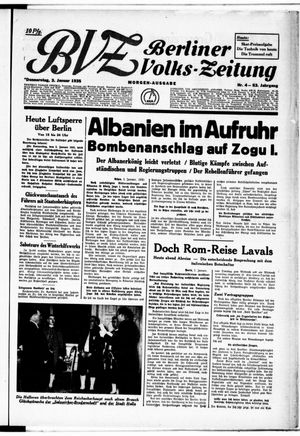 Berliner Volks-Zeitung vom 03.01.1935