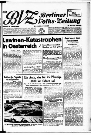 Berliner Volkszeitung on Feb 6, 1935