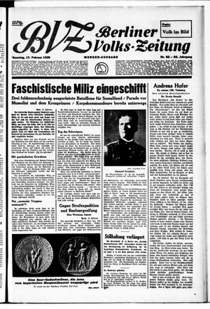 Berliner Volkszeitung vom 17.02.1935