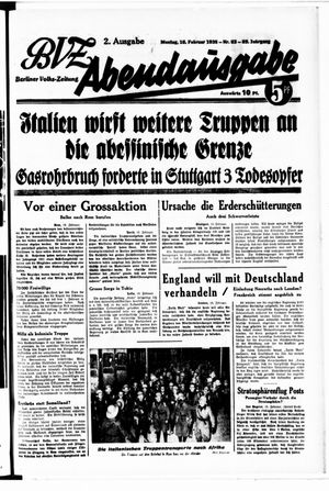 Berliner Volkszeitung vom 18.02.1935