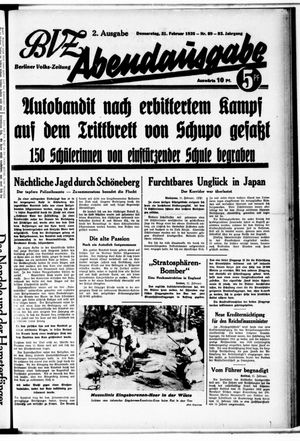Berliner Volkszeitung vom 21.02.1935