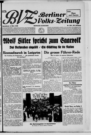 Berliner Volks-Zeitung vom 02.03.1935