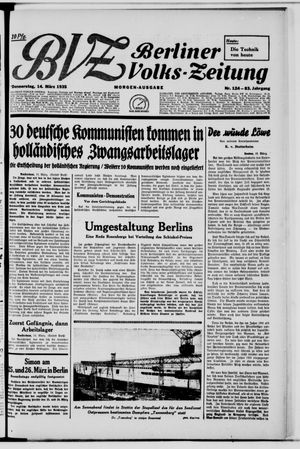 Berliner Volks-Zeitung vom 14.03.1935
