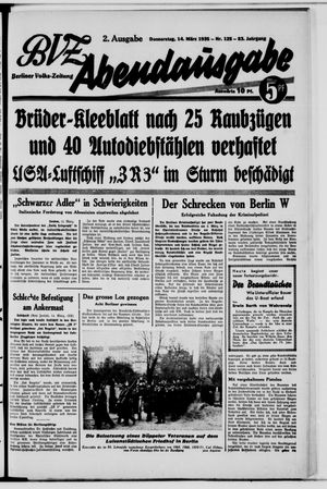 Berliner Volks-Zeitung vom 14.03.1935