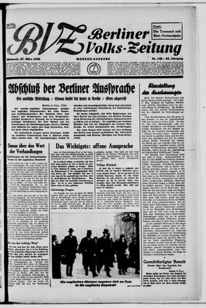 Berliner Volks-Zeitung vom 27.03.1935