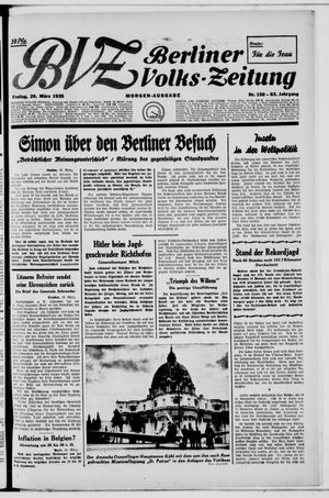 Berliner Volkszeitung vom 29.03.1935