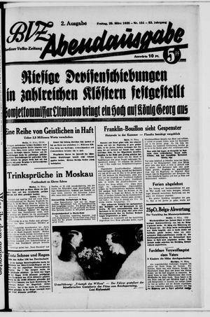 Berliner Volkszeitung vom 29.03.1935