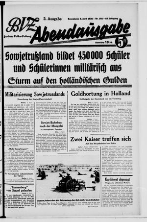 Berliner Volkszeitung vom 06.04.1935