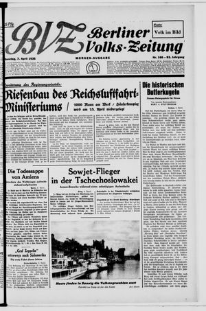 Berliner Volkszeitung vom 07.04.1935