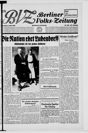 Berliner Volkszeitung vom 09.04.1935