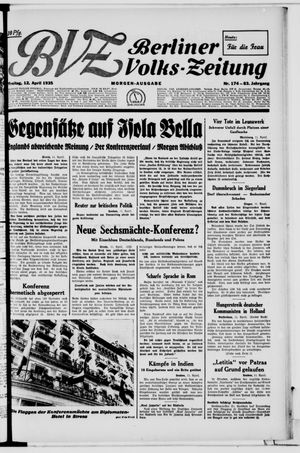 Berliner Volkszeitung vom 12.04.1935
