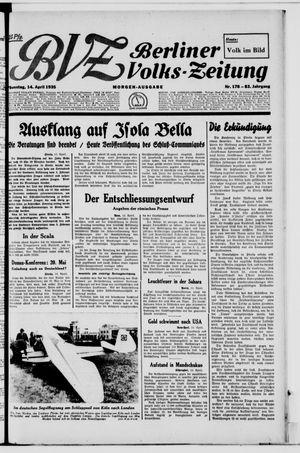 Berliner Volkszeitung vom 14.04.1935