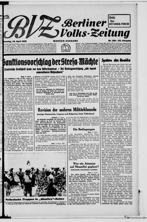 Berliner Volkszeitung vom 16.04.1935