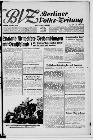 Berliner Volkszeitung vom 23.04.1935