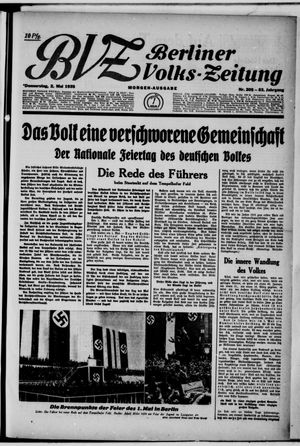 Berliner Volkszeitung on May 2, 1935