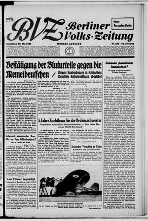 Berliner Volkszeitung vom 18.05.1935
