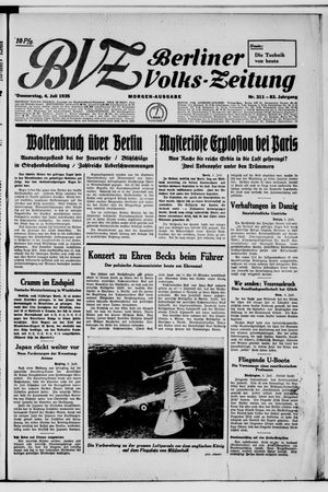 Berliner Volkszeitung vom 04.07.1935