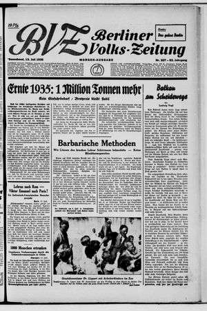 Berliner Volkszeitung vom 13.07.1935
