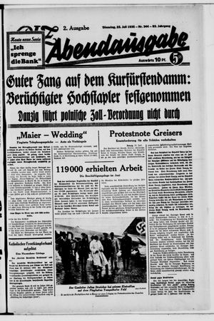 Berliner Volkszeitung on Jul 23, 1935