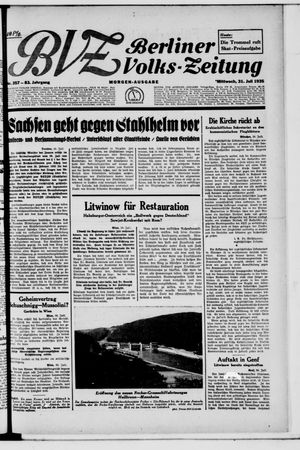 Berliner Volks-Zeitung vom 31.07.1935