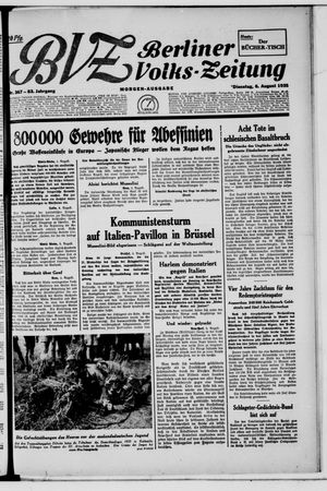 Berliner Volkszeitung vom 06.08.1935