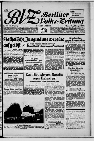 Berliner Volks-Zeitung vom 15.08.1935