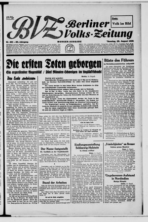 Berliner Volkszeitung vom 25.08.1935