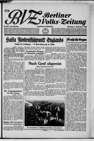 Berliner Volkszeitung vom 03.09.1935