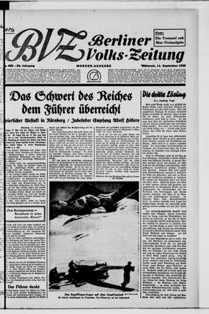 Berliner Volkszeitung vom 11.09.1935