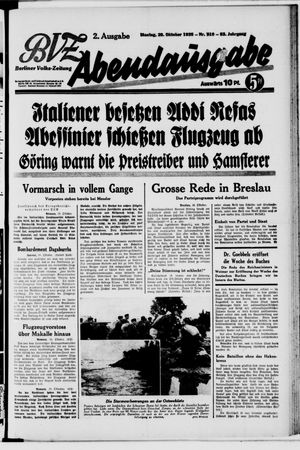 Berliner Volks-Zeitung vom 28.10.1935
