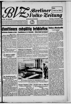 Berliner Volkszeitung vom 03.11.1935