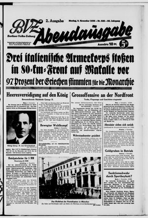 Berliner Volkszeitung vom 04.11.1935