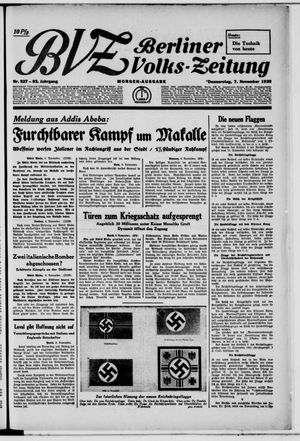 Berliner Volks-Zeitung vom 07.11.1935