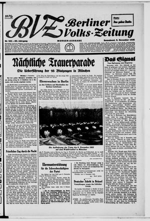 Berliner Volkszeitung vom 09.11.1935