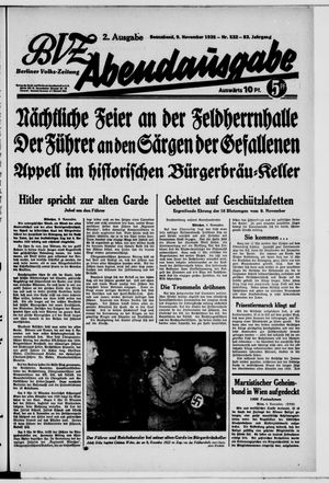 Berliner Volkszeitung vom 09.11.1935