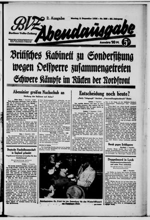 Berliner Volkszeitung vom 02.12.1935