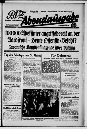 Berliner Volkszeitung vom 03.12.1935