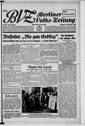 Berliner Volkszeitung on Dec 8, 1935