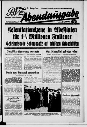 Berliner Volkszeitung vom 09.12.1935