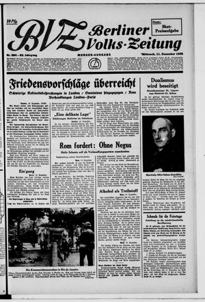 Berliner Volkszeitung vom 11.12.1935