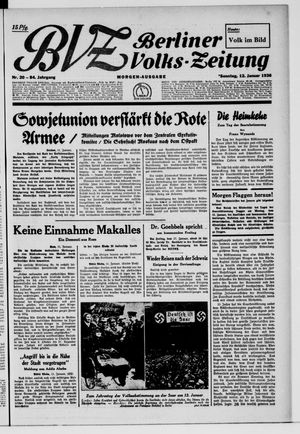 Berliner Volks-Zeitung vom 12.01.1936